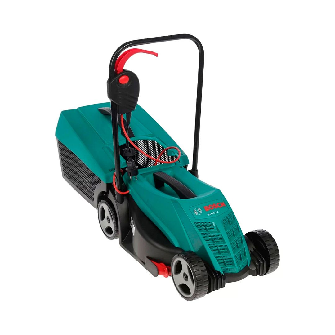 Электрическая газонокосилка Bosch ROTAK 32, 1200 Вт, 32 см, 31 л