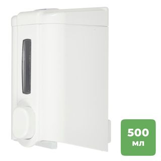 Диспенсер для жидкого мыла Luscan Professional, пластик, 500 мл, белый / Диспенсеры для жидкого мыла