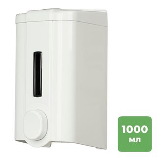 Диспенсер для жидкого мыла Luscan Professional, пластик, 1000 мл, белый / Диспенсеры для жидкого мыла