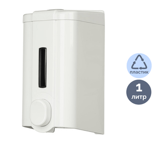 Сұйық сабын диспенсері Luscan Professional, пластик, 1000 мл, ақ / Сұйық сабын диспенсерлері