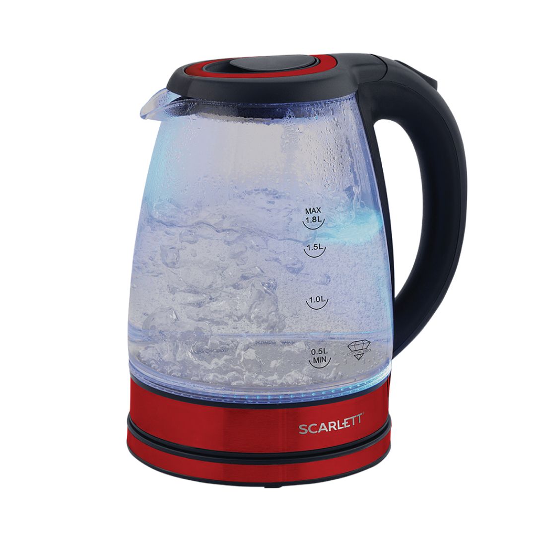 Электрический чайник Scarlett SC-EK27G85, 1,8 л, красный / Чайники	
