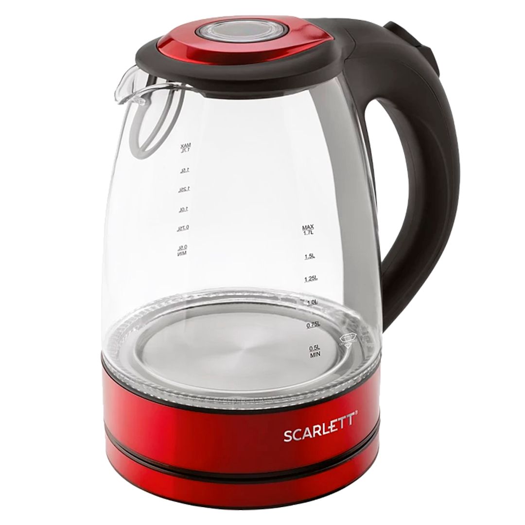 Электрический чайник Scarlett SC-EK27G99, 1,7 л, красный / Чайники	 №3