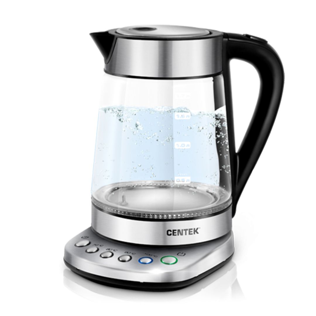 Электрический чайник Centek CT-0060, 1,7 л, стекло / Чайники	