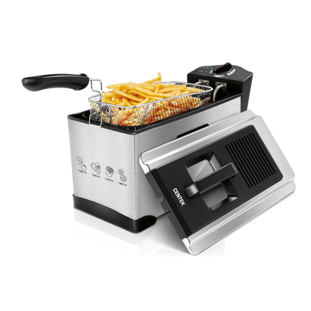 Фритюрница Centek CT-1431, 1800 Вт, черная / Прочая кухонная техника