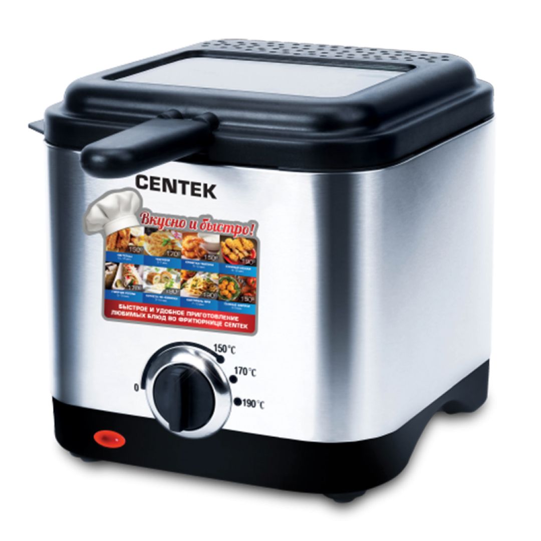 Фритюрница Centek CT-1430, 900 Вт, черная / Прочая кухонная техника