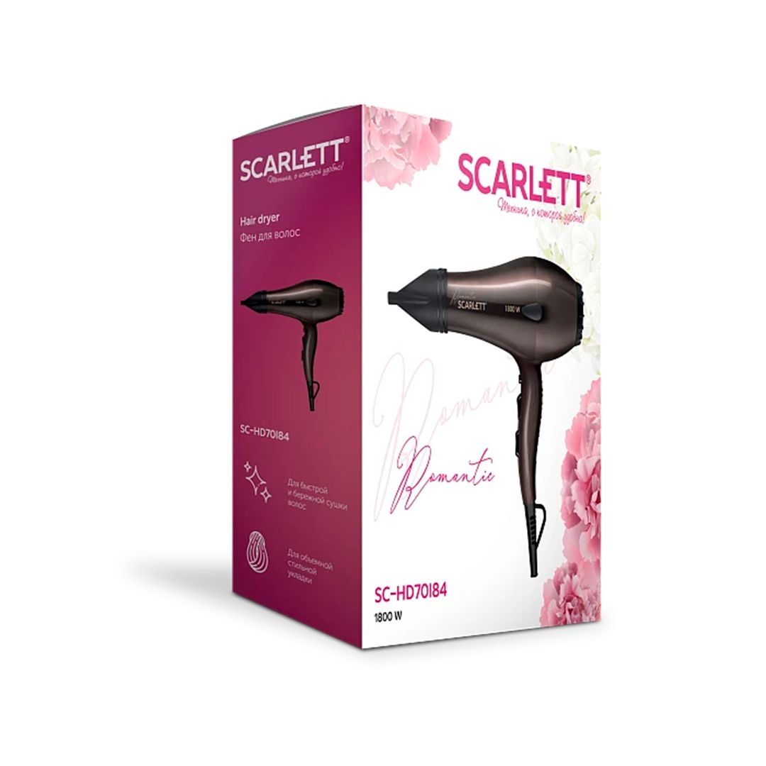 Шаш кептіргіш Scarlett SC-HD70I84, металлик