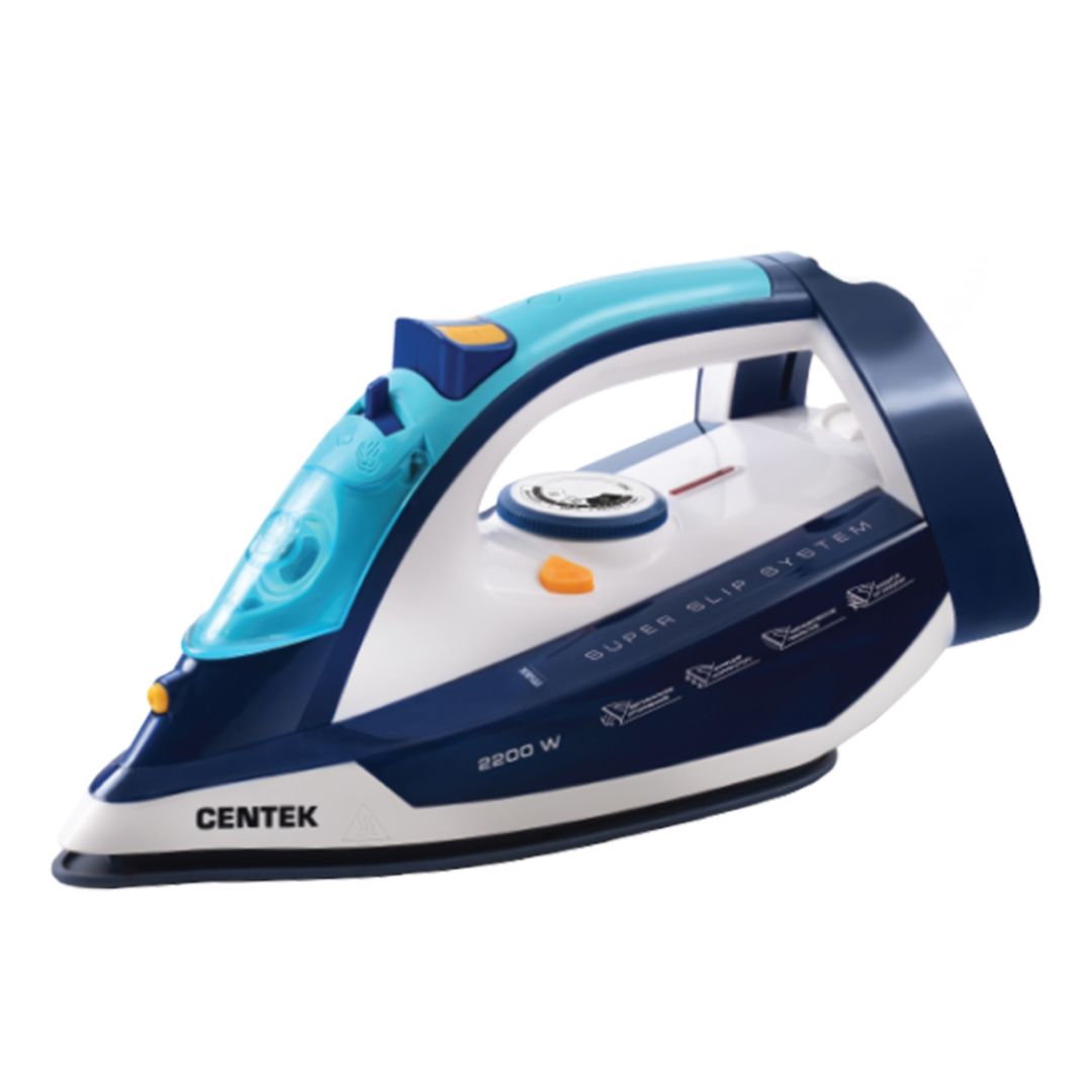 Утюг Centek CT-2356, мощность 2200 Вт, резервуар 250 мл, синий / Уход за одеждой