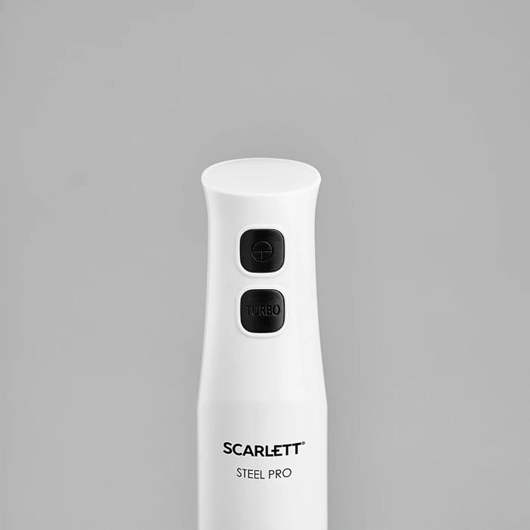 Батырмалы блендер Scarlett SC-HB42F06, 850 Вт, ақ