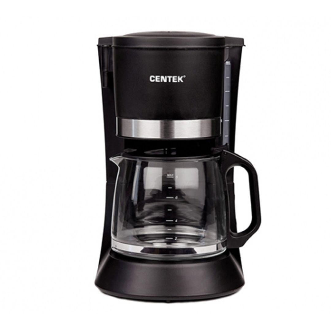 Кофеварка капельная Centek CT-1141, 1,2 л, черная / Кофеварки	