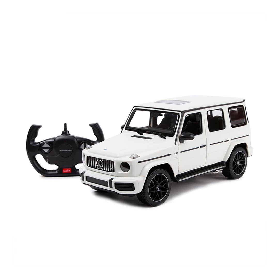 Радиоуправляемая машинка Rastar "Mercedes-Benz G63 Geländewagen 95700W", 1:14, белая / Подарки и сувениры
