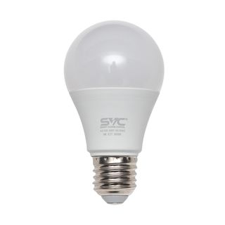 Жарықдиодты лампа SVC A60-9W-E27-3000K, 9 Вт, 3000К, жылы ақ жарықты, E27, шар пішінді / Жарықдиодты шамдар