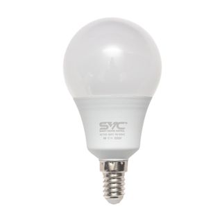 Лампа светодиодная SVC G45-9W-E14-3000K, 9 Вт, 3000К, теплый белый свет, E14, форма шар / Лампы светодиодные
