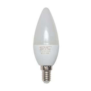 Лампа светодиодная SVC C35-9W-E14-3000K, 9 Вт, 3000К, теплый белый свет, E14, форма свеча / Лампы светодиодные