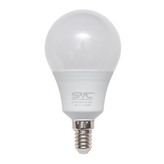 Жарықдиодты шам SVC G45-11W-E14-6500K, 11 Вт, 6500К, суық ақ жарық, E14, шар пішінді / Жарықдиодты шамдар