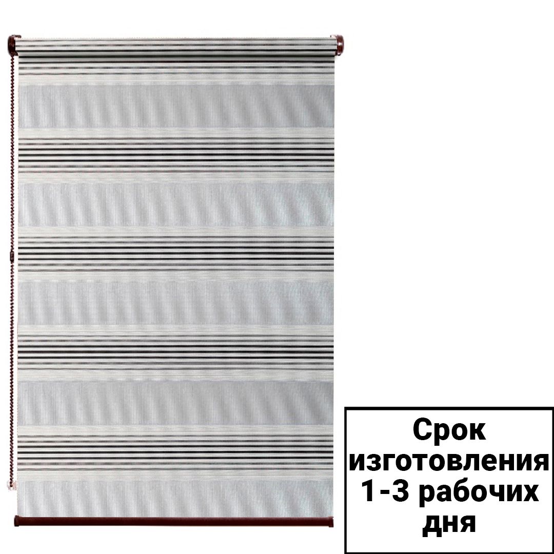 Ролл-шторы "День и Ночь" 3691-001-008, механизм коричневый / null