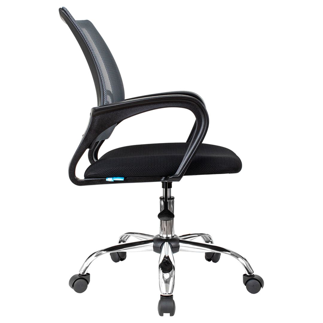 Кресло для персонала Helmi HL-M95 R "Airy", СН, ткань черная, сетка, пластик черный / Кресла для персонала №3