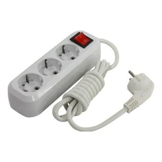 Ұзартқыш Smartbuy, 16А, 3 ұяшық, 7 м, жерге тұйықтауыш және сөндіргішімен, ақ / Ұзартқыштар, үшайырлар