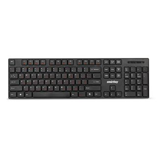 Сымды пернетақта Smartbuy ONE 238, ENG/RUS, 12 мультимедиялық перне, USB, қара / Сымды пернетақталар