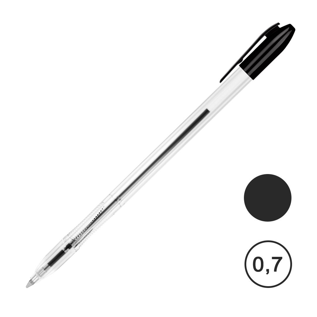 Ручка шариковая Стамм "VeGa", 0,7 мм, черная, цена за штуку / Ручки шариковые неавтоматические