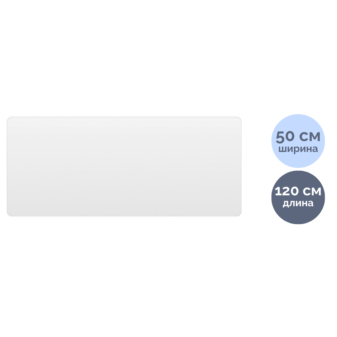 Үстел төсеніші OfficeSpace, 50*120 см, аса берік, мөлдір / Үстел кілемшелері