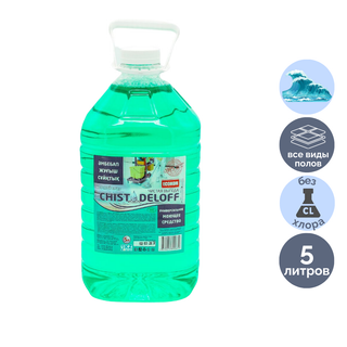 Средство для мытья полов и стен Chistodeloff Econom "Морской бриз", концентрат, 5000 мл, ПЭТ / Средства для мытья полов