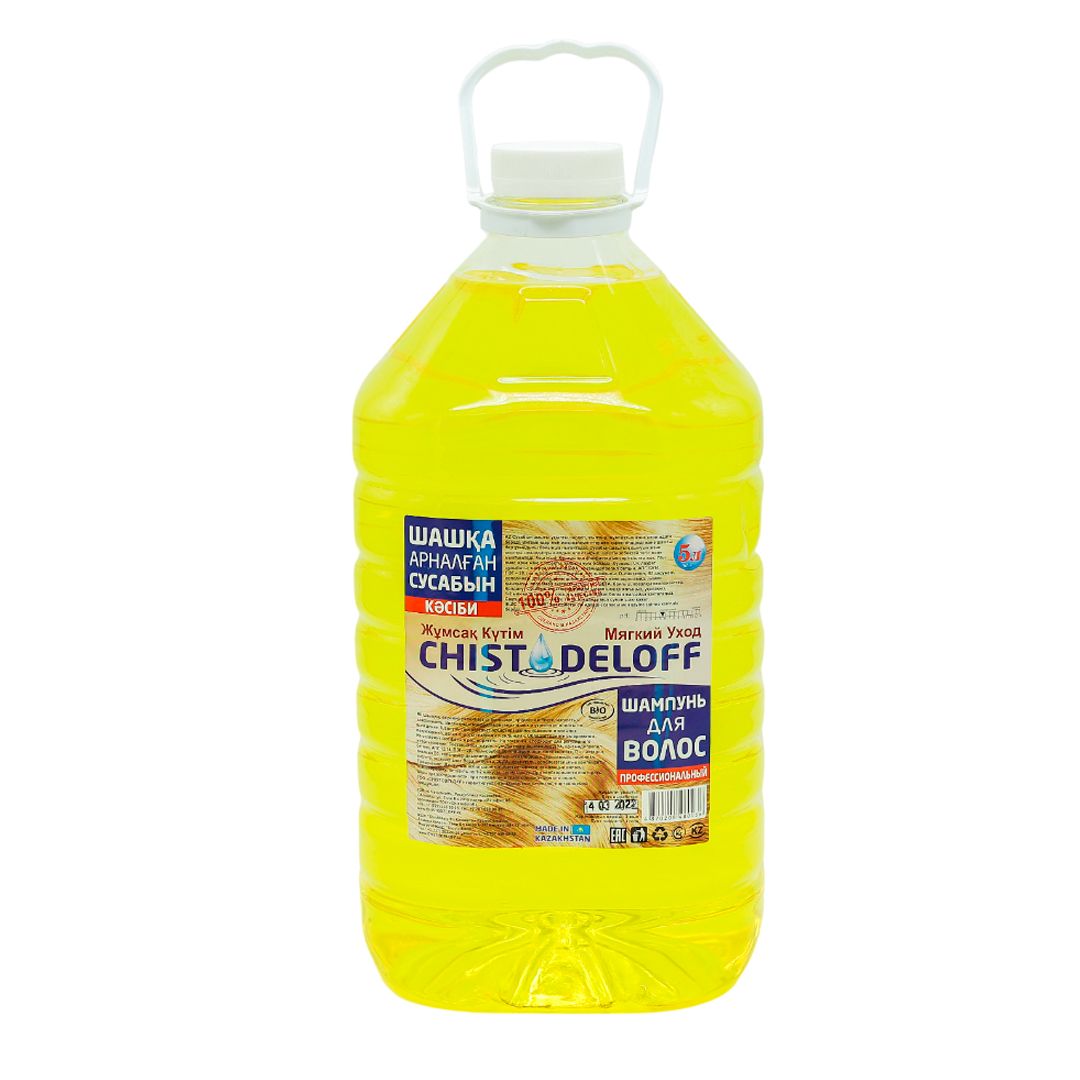 Шампунь Chistodeloff "Мягкий Уход. ЖелтОК", 5 л, ПЭТ / Жидкое мыло oe.kz Шампунь Chistodeloff "Мягкий Уход. ЖелтОК", 5 л, ПЭТ / Жидкое мыло