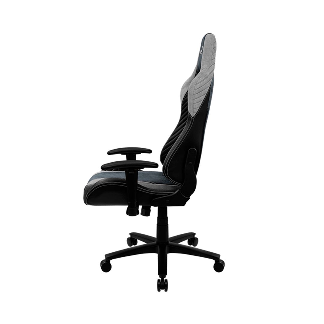Игровое компьютерное кресло Aerocool Baron Steel Blue, искусственная кожа, черно-синий