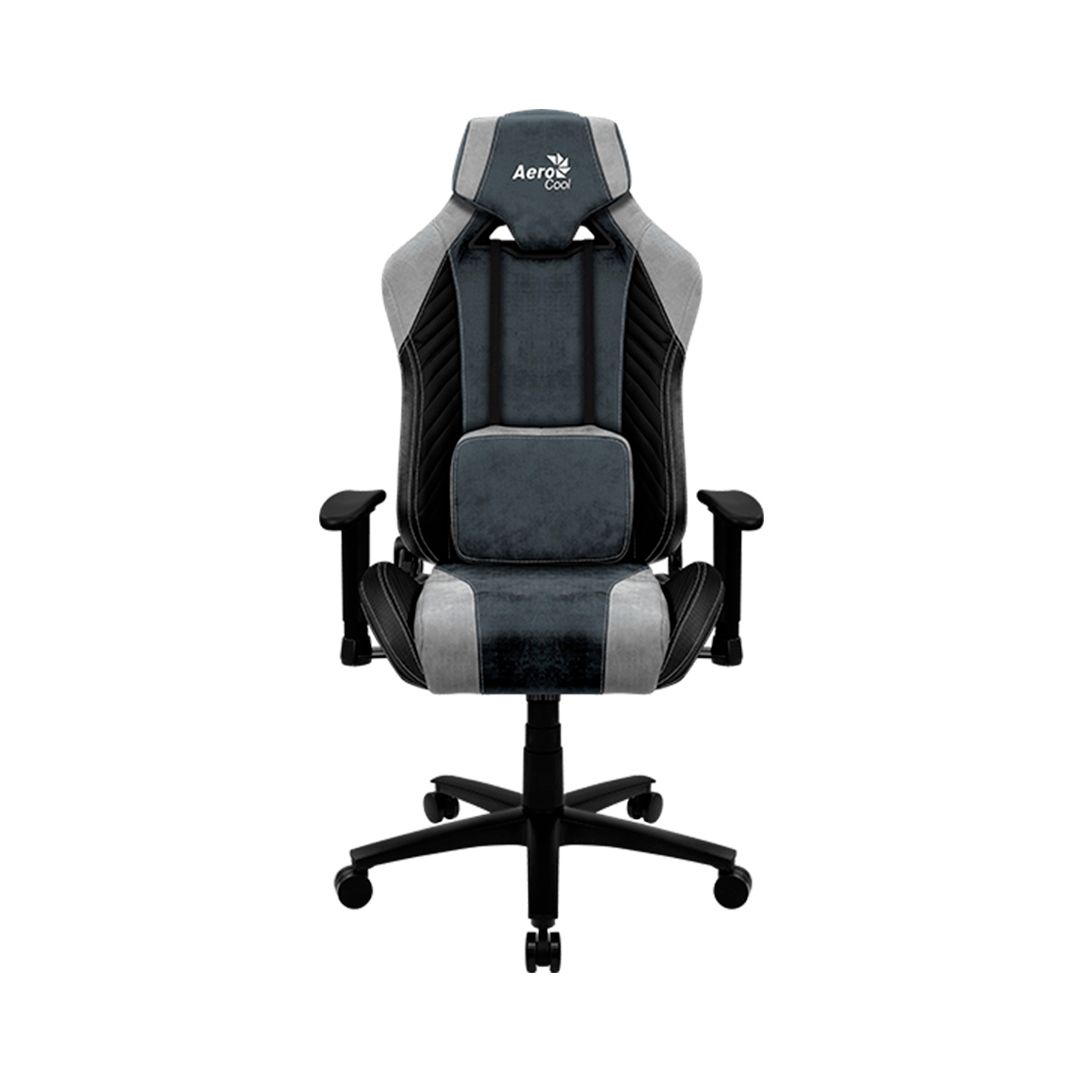 Игровое компьютерное кресло Aerocool Baron Steel Blue, искусственная кожа, черно-синий