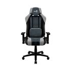 Игровое компьютерное кресло Aerocool Baron Steel Blue, искусственная кожа, черно-синий