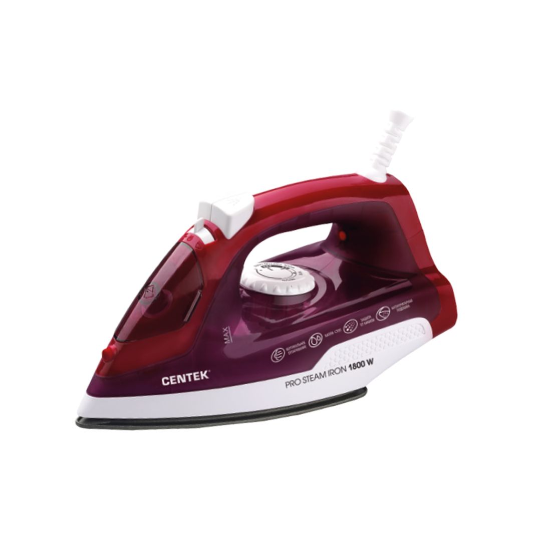 Утюг Centek CT-2347 PURPLE, мощность 1800 Вт, резервуар 200 мл, фиолетовый / Уход за одеждой oe.kz Утюг Centek CT-2347 PURPLE, мощность 1800 Вт, резервуар 200 мл, фиолетовый / Уход за одеждой
