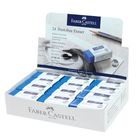 Ластик Faber-Castell "Dust-Free", прямоугольный, картонный футляр, 45*22*13 мм, синий