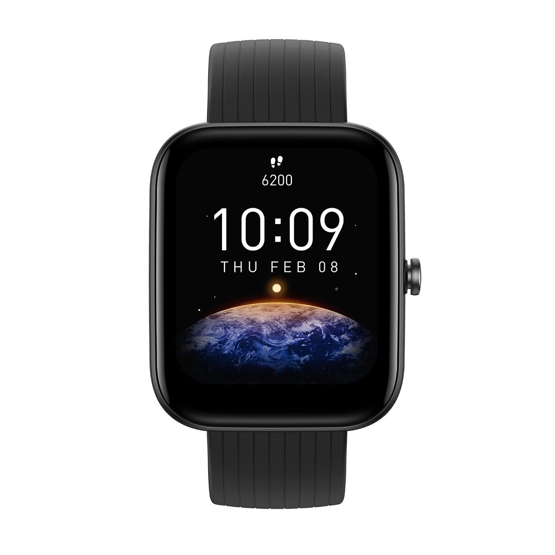 Смарт-часы Amazfit Bip 3 A2172, черные / Фитнес браслеты, смарт часы