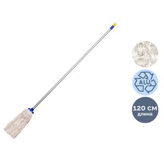 Швабра для пола из хлопка OfficeClean Professional, насадка МОП, ручка 120 см / Швабры и комплекты