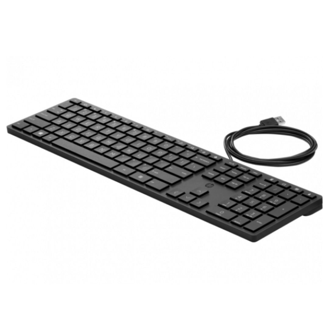 Клавиатура проводная НР Desktop 320K 9SR37A6, USB, черная / Клавиатуры проводные
