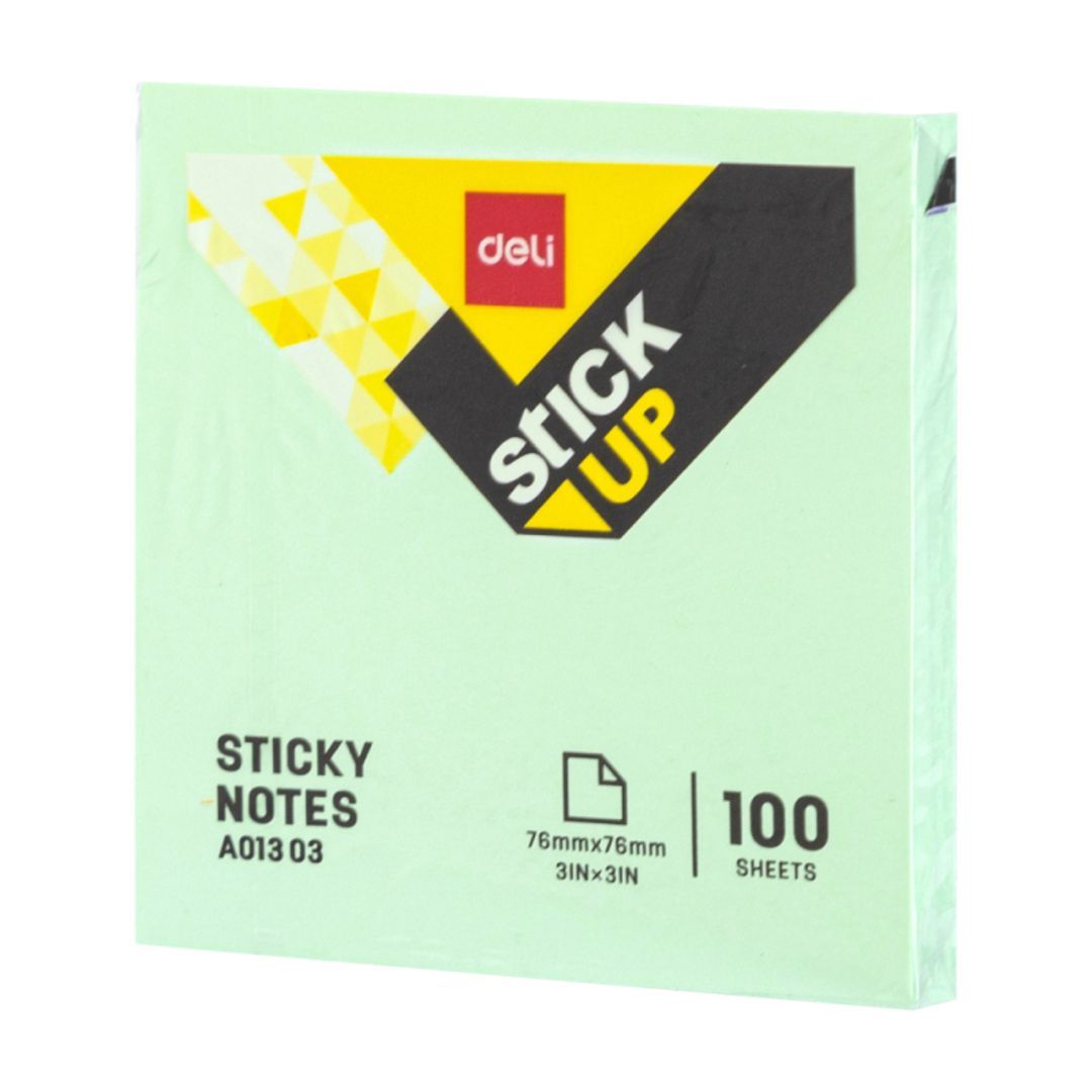 Өздігінен жабысатын блок 76*76 мм, Deli "Stick Up", 4 жылы түс, 100 парақ / Өзі жабысатын блоктар №4