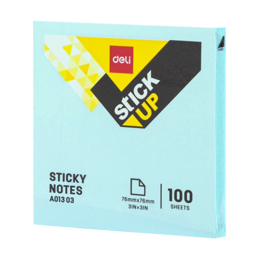 Өздігінен жабысатын блок 76*76 мм, Deli "Stick Up", 4 жылы түс, 100 парақ / Өзі жабысатын блоктар №5