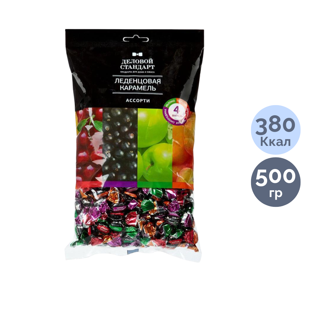 Карамель Деловой Стандарт, ассорти фруктовых вкусов, 500 гр / Конфеты oe.kz Карамель Деловой Стандарт, ассорти фруктовых вкусов, 500 гр / Конфеты