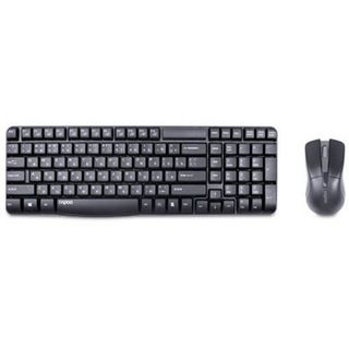 Беспроводной набор Rapoo X1800, клавиатура и оптическая мышь, ENG/RUS, USB, черный / Комплекты клавиатура+мышь