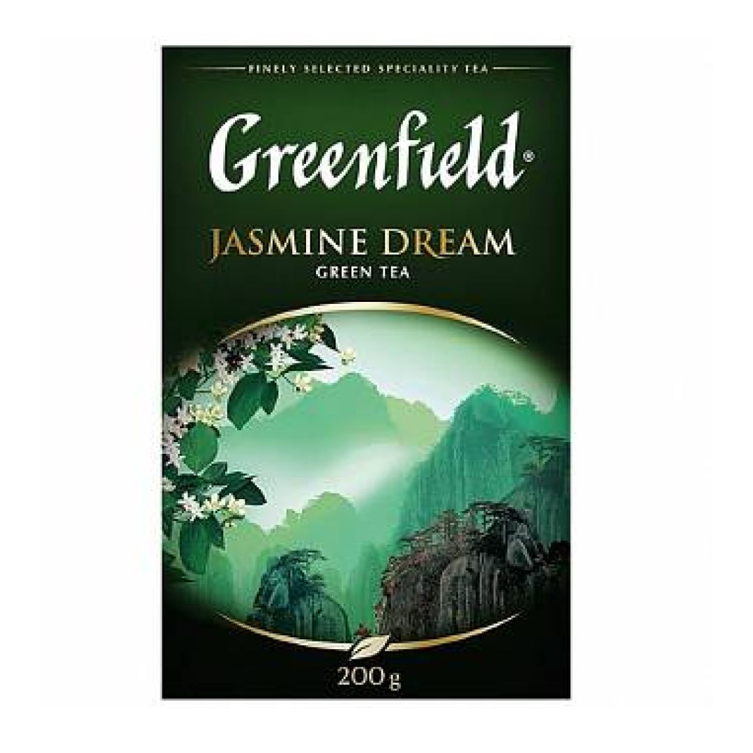 Чай Greenfield Jasmine Dream, зеленый, 200 гр, листовой / Чай листовой
