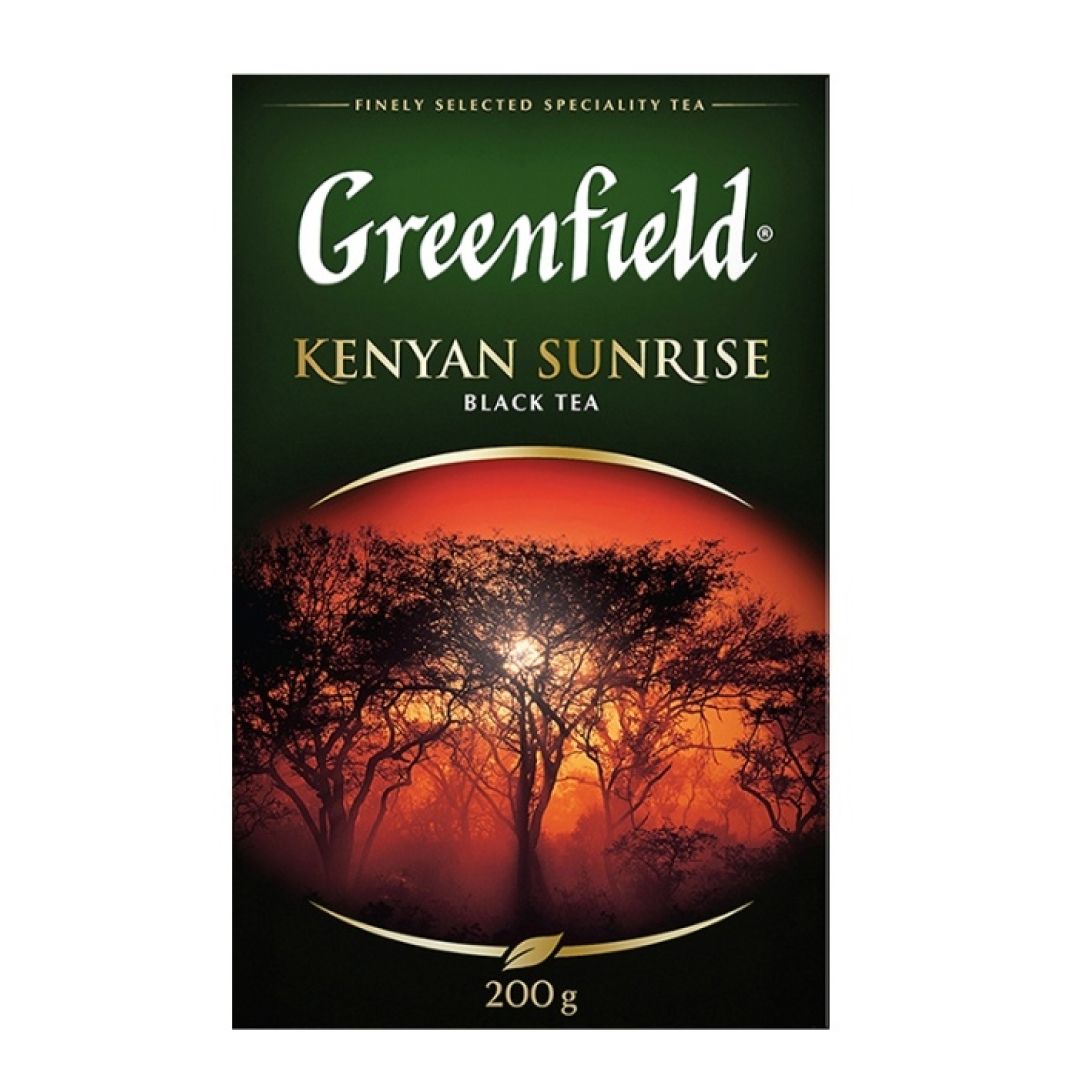 Чай Greenfield Kenyan Sunrise, черный, 200 гр, листовой / Чай листовой