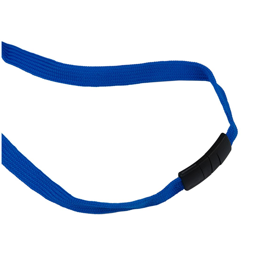 Бейджге арналған бау OfficeSpace, ұзындығы 45 см,  металл қыспа, қауіпсіз бекіту, көк / Бейджге арналған ұстағыштар №3