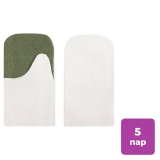 Мақталы қолғаптар OfficeClean, 380 г/м2, отқа төзімді брезент қолжеңі, қаптамада10 дана / Жұмыс қолғаптары