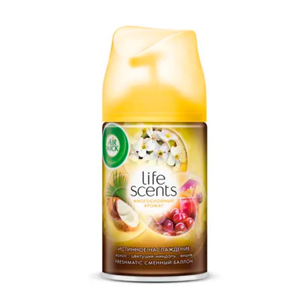 Сменные баллоны Airwick Life Scents "Истинное наслаждение", 250 мл / Баллончики для диспенсеров