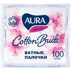 Ватные палочки Aura "Beauty", 100 шт., полиэтиленовый пакет