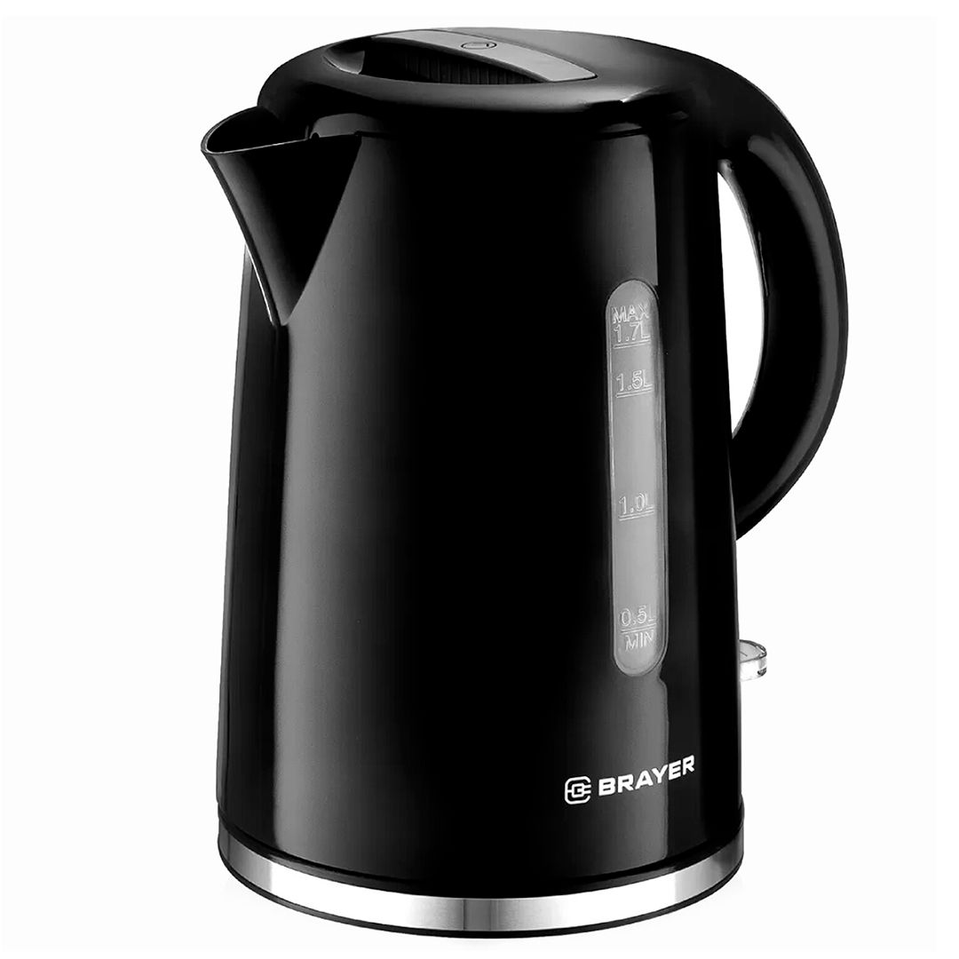 Электрический чайник Brayer BR1032, 1,7 л, пластик, черный / Чайники	 №2