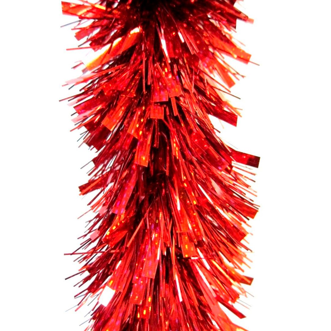 Мишура елочная Морозко 2 м, 9,5 см, красная / Подарки и сувениры
