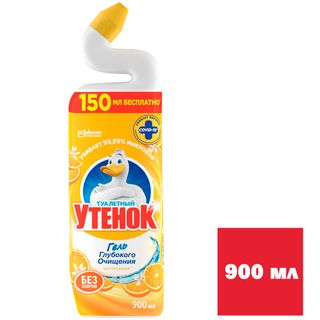 Средство для уборки туалета Утенок "Цитрусовый", 900 мл / Средства для туалетов и ванных комнат