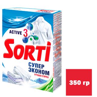 Стиральный порошок Sorti Ручная стирка "Супер Эконом", 350 гр, картонная упаковка / Чистящие средства oe.kz Стиральный порошок Sorti Ручная стирка "Супер Эконом", 350 гр, картонная упаковка / Чистящие средства