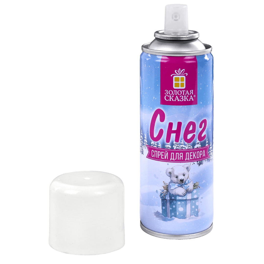 Жасанды қар Золотая сказка, спрей, 250 мл, ақ / Интерьер безендірмелері №2 oe.kz Жасанды қар Золотая сказка, спрей, 250 мл, ақ / Интерьер безендірмелері №2