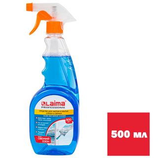 Шыны және айналарды жуғыш құрал Laima "Professional", бүріккішпен, 500 мл / Әйнек жууға арналған құралдар